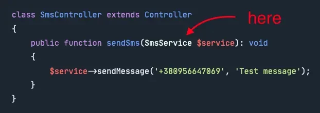 Screenshot of the code