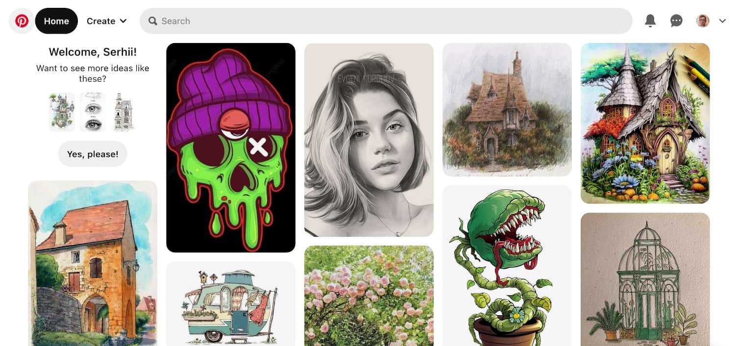 Pinterest recommendation