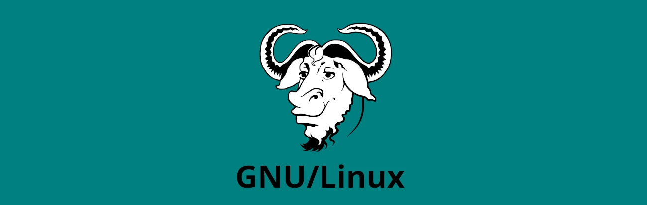 GNU/Linux Logo on a green background