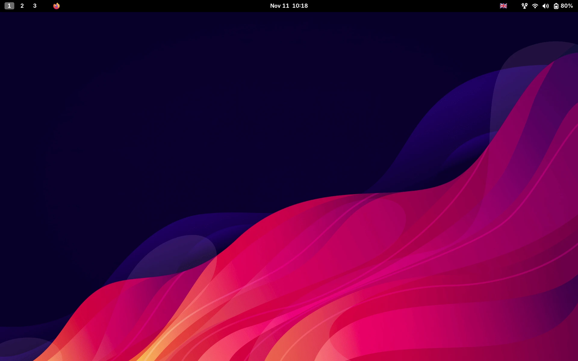 Desktop look of my Linux Fedora 42 setup